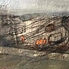 Una calzada cerca de Moose Station, 20x30, lienzo, collage, M. Pastel	