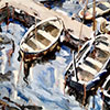 Barcas, óleo sobre lienzo 92x73	