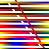Colored ribbons, digital sobre tela 0,70x1 m	