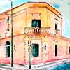 Histórico Colegio Urquiza de Concepción del Uruguay. Acuarela y tinta. 21 x 15	