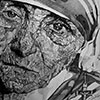 Madre Teresa. Grafito sobre papel. 50cm x 50cm	