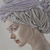 La mujer del turbante,  60 x 80 cm, óleo sobre bastidor