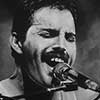 Freddie Mercury monocromo óleo sobre lienzo 40 x 50 cm	