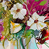Floral, acuarela sobre papel, digitalizada y recompuesta en collage. 50 por 62 cm. 	