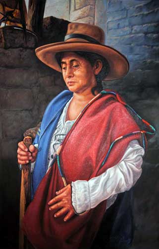 La abuela Natividad Diaz. Oleo sobre lienzo. 150x100 cm