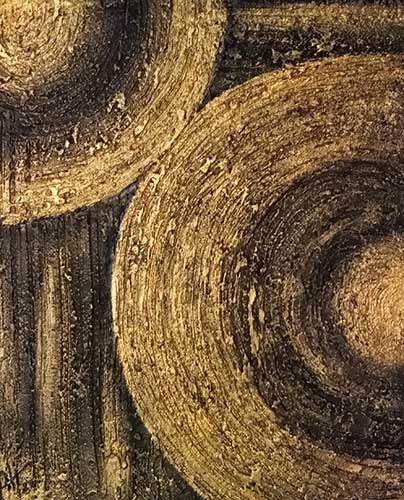 Black and gold. Pasta de textura sobre madera Acrílico 31 x 39 cm